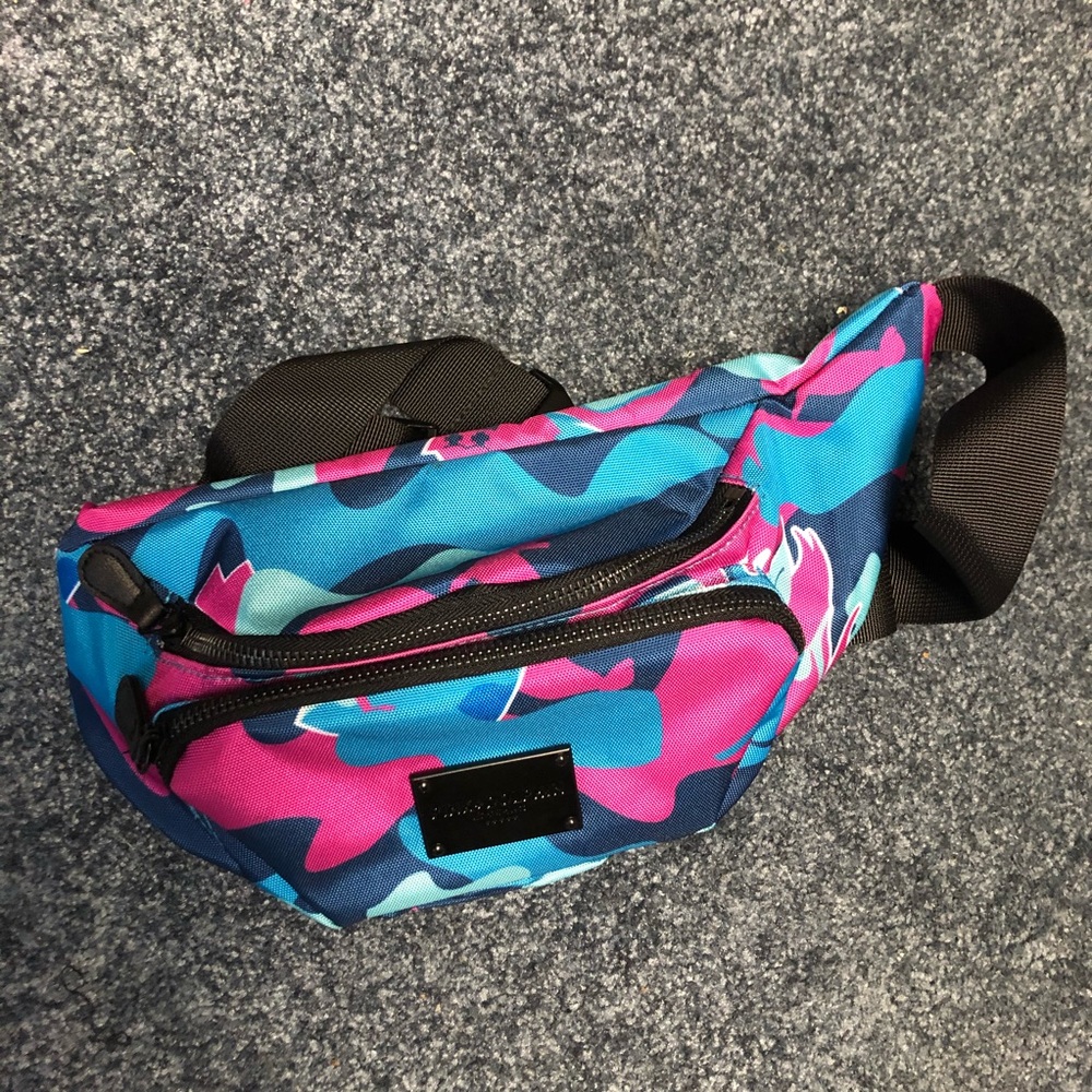 Pink Dolphin Camouflage fanny pack